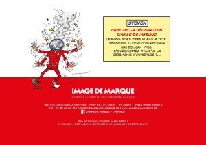 Verso Carte de vœux Image de Marque