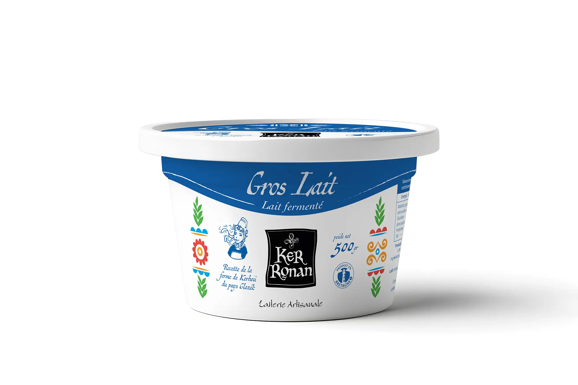 Gros lait Ker Ronan - Identité packaging
